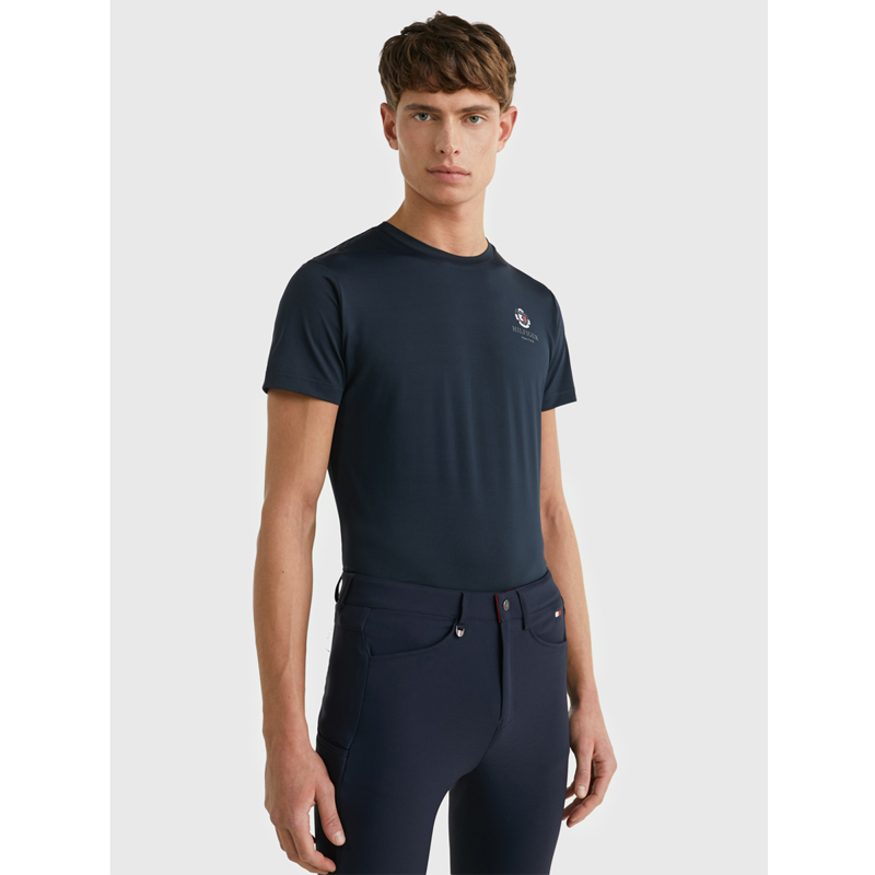 Tommy Hilfiger Men's Performance Crest Print T-Shirt - Desert Sky-2